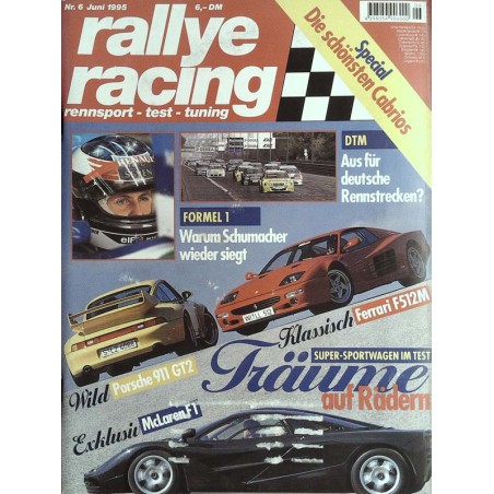 Rallye Racing Magazin 6 / Juni 1995 - Super Sportwagen im Test