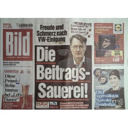 Bild Zeitung Samstag, 21 Dezember 2024 - Die Beitrags-Sauerei!