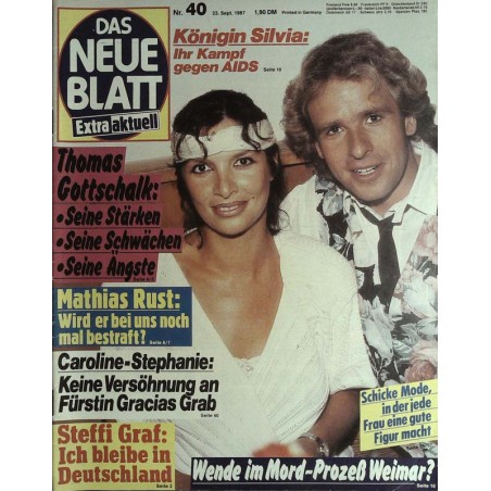 Das neue Blatt Nr.40 / 23 September 1987 - Thomas Gottschalk