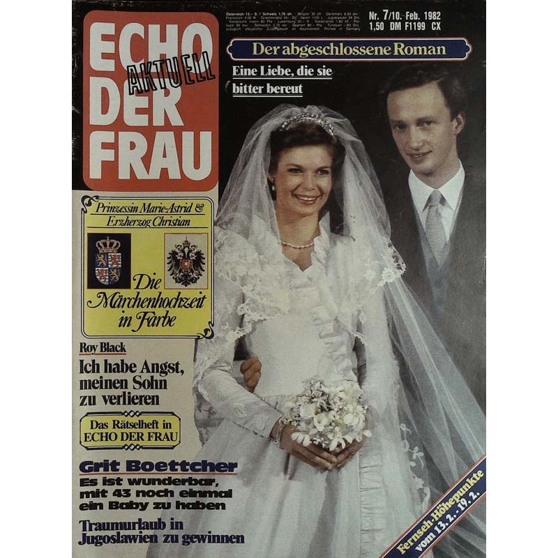 Echo der Frau Nr.7 / 10 Februar 1982 - Die Märchenhochzeit