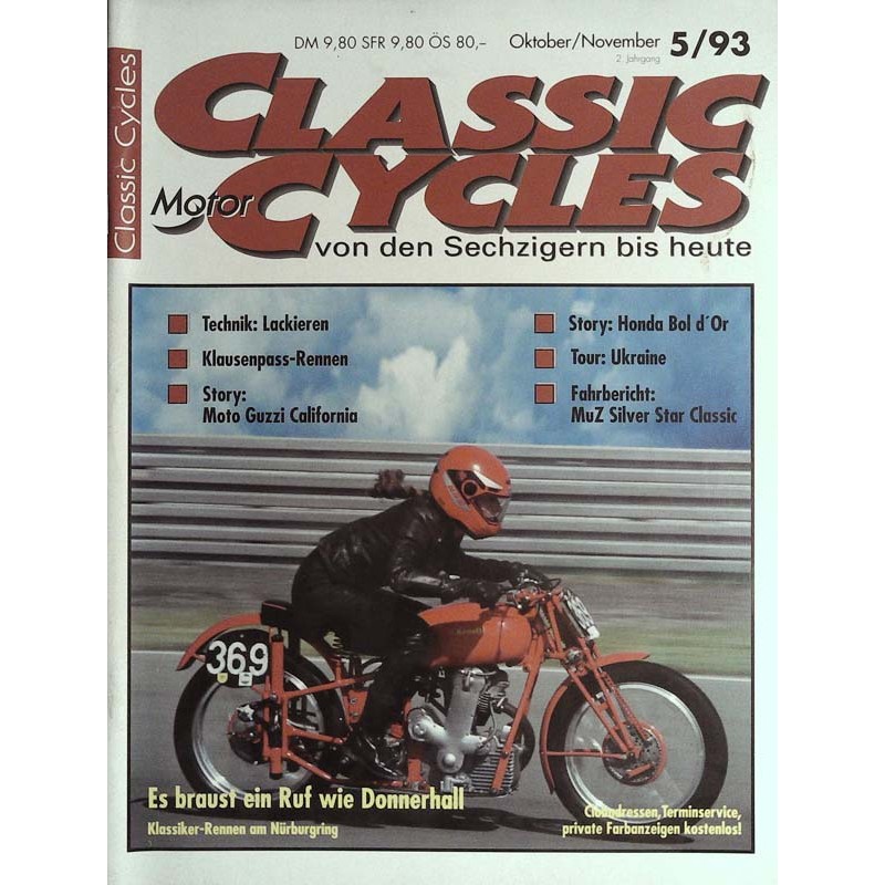 Classic Motor Cycles 5/1993 - Oktober/November - Klassiker Rennen