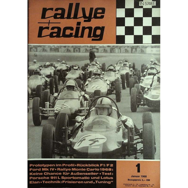 Rallye Racing Magazin 1 / Januar 1968 - Start in die neue Saison