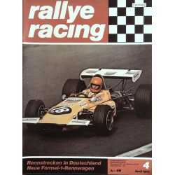 Rallye Racing Magazin 4 / April 1971 - Xavier Perrot auf March 702