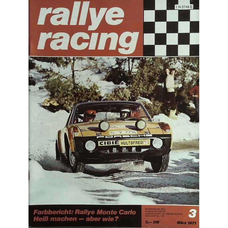 Rallye Racing Magazin 3 / März 1971 - VW Porsche 914/6