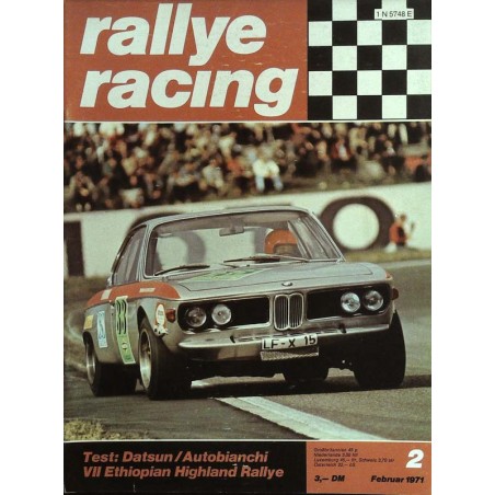 Rallye Racing Magazin 2 / Februar 1971 - Schnitzer BMW 2800 CS