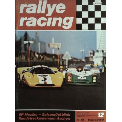 Rallye Racing Magazin 12 / Dezember 1970 - Lola T 70