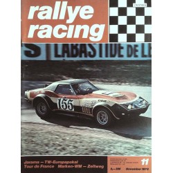 Rallye Racing Magazin 11 / November 1970 - Chevrolet Corvette