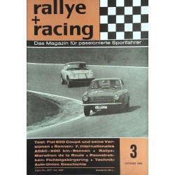 Rallye Racing Magazin 3 / Oktober 1966 - Fiat 850 Coupe