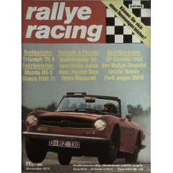 Rallye Racing Magazin 11 / November 1973 - Triumph TR 6