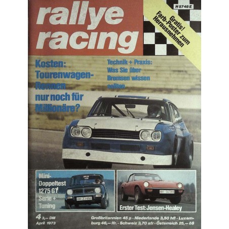 Rallye Racing Magazin 4 / April 1973 - Tourenwagen-Rennen