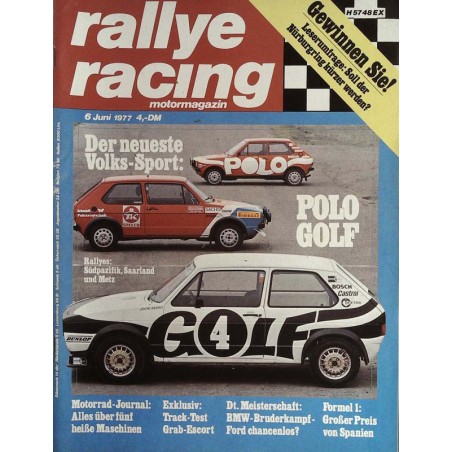 Rallye Racing Magazin 6 / Juni 1977 - Polo Golf