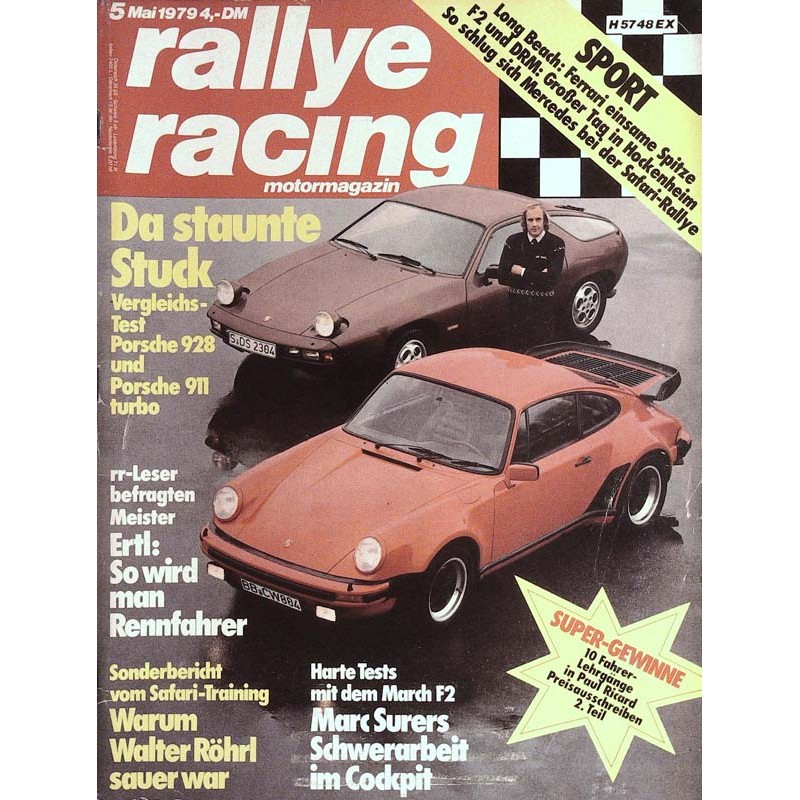 Rallye Racing Magazin 5 / Mai 1979 - Porsche 928 / 911 turbo