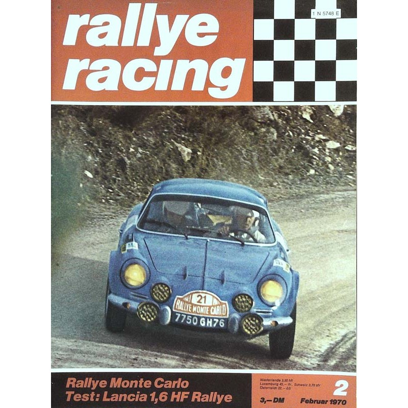 Rallye Racing Magazin 2 / Februar 1970 - Alpine Renault 1300