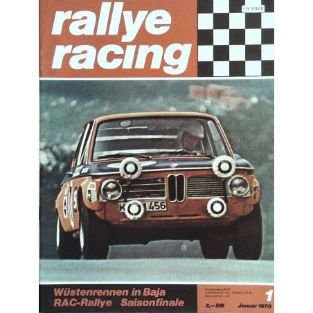 Rallye Racing Magazin 1 / Januar 1970 - BMW Eisele