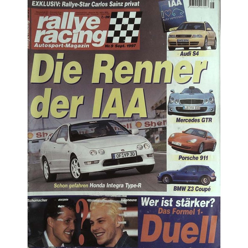 Rallye Racing Magazin 9 / September 1997 - Die Renner der IAA