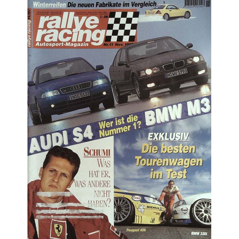 Rallye Racing Magazin 11 / November 1997 - Audi S4 vs. BMW M3