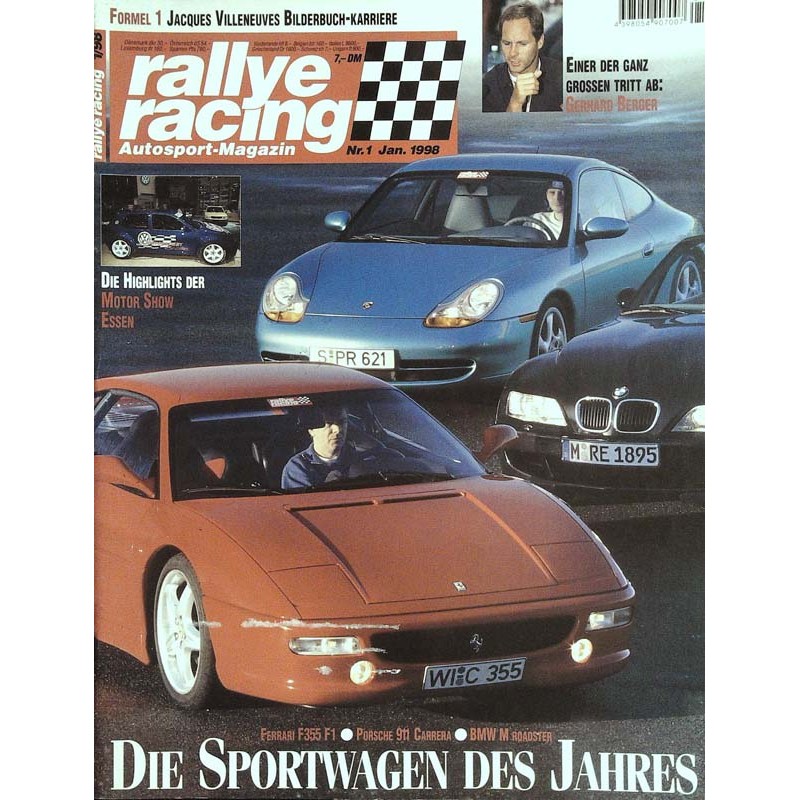 Rallye Racing Magazin 1 / Januar 1998 - Die Sportwagen des Jahres