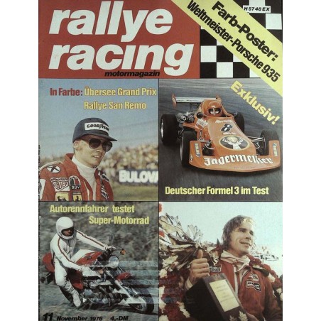 Rallye Racing Magazin 11 / November 1976 - Niki Lauda & James Hunt