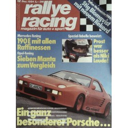 Rallye Racing Magazin 12 / Dezember 1984 - Besonderer Porsche