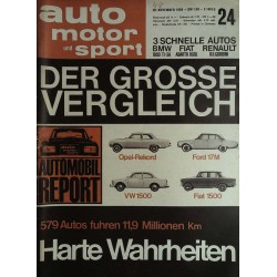 auto motor & sport Heft 24 / 28 November 1964 - Der Vergleich