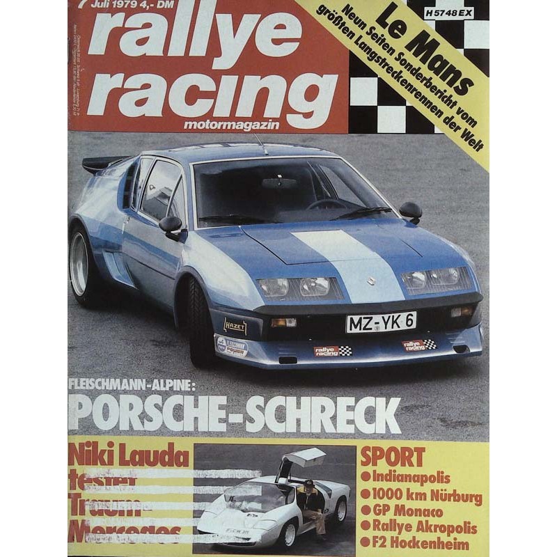 Rallye Racing Magazin 7 / Juli 1979 - Fleischmann Alpine