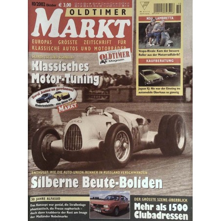 Oldtimer Markt Heft 10/Oktober 2002 - Silberne Beute-Boliden