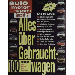 auto motor & sport spezial 1991 - Alles über Gebrauchtwagen