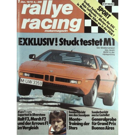 Rallye Racing Magazin 1 / Januar 1979 - BMW M1