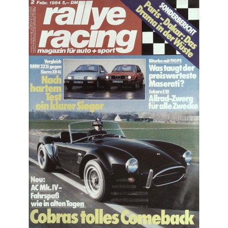 Rallye Racing Magazin 2 / Februar 1984 - Neu AC Mk IV