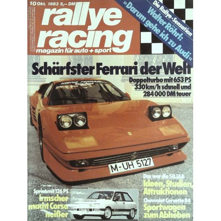 Rallye Racing Magazin 10 / Oktober 1983 - Schärfster Ferrari der Welt