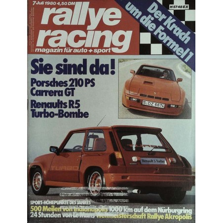 Rallye Racing Magazin 7 / Juli 1980 - Renaults R5 Turbo