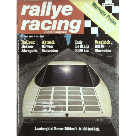 Rallye Racing Magazin 7 / Juli 1977 - Lamborghini Bravo