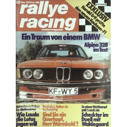 Rallye Racing Magazin 12 / Dezember 1978 - BMW Alpina 328