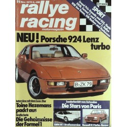 Rallye Racing Magazin 11 / November 1978 - Porsche 924 Lenz Turbo