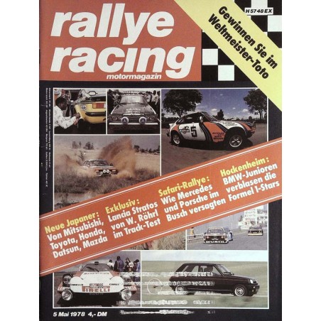 Rallye Racing Magazin 5 / Mai 1978 - Safari Rallye