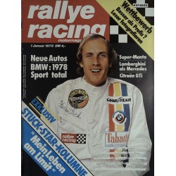 Rallye Racing Magazin 1 / Januar 1978 - Hans Stuck Kolumne