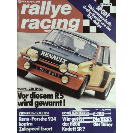 Rallye Racing Magazin 12 / Dezember 1979 - Renault R5