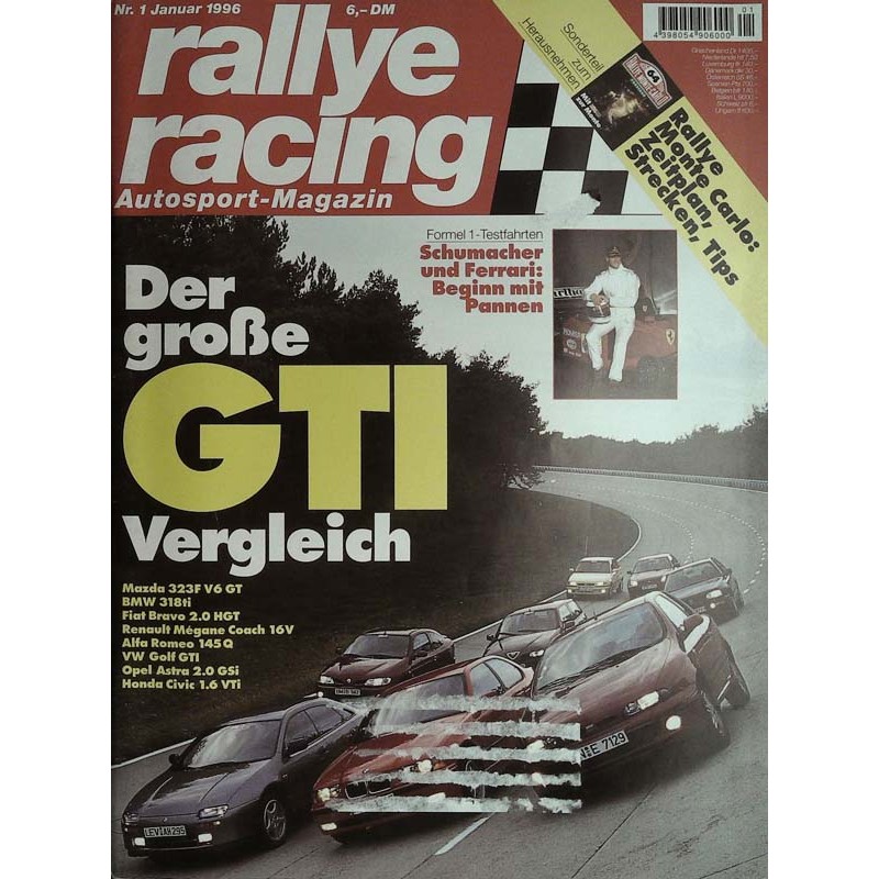 Rallye Racing Magazin 1 / Januar 1996 - Der große GTI Vergleich