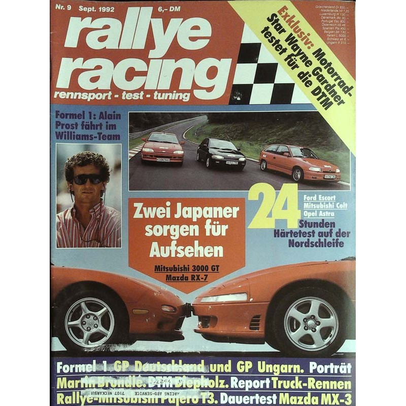 Rallye Racing Magazin 9 / September 1992 - Zwei Japaner