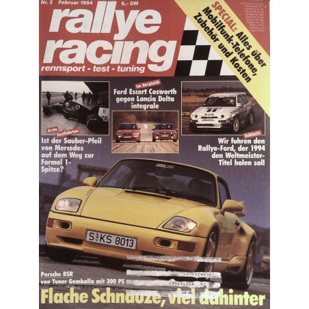 Rallye Racing Magazin 2 / Februar 1994 - Porsche RSR