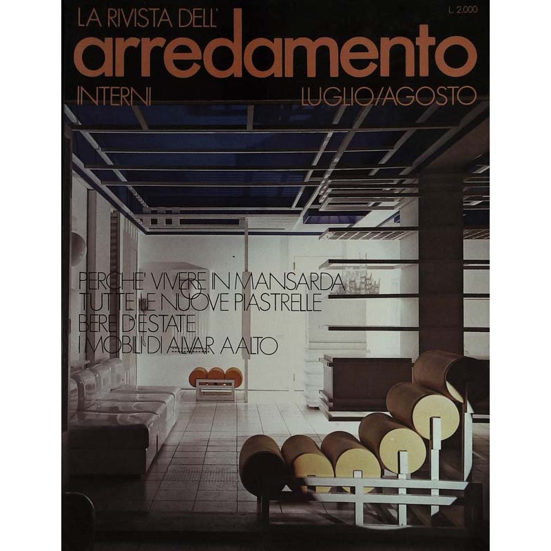 La rivista dell Arredamento Italien 1978 - Luglio/Agosto - Interni