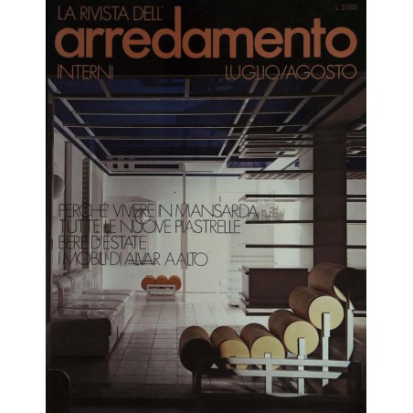 La rivista dell Arredamento Italien 1978 - Luglio/Agosto - Interni