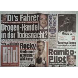 Bild Zeitung Samstag, 7 Februar 1998 - Dianas Fahrer