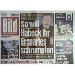 Bild Zeitung Mittwoch, 15 Januar 2025 - So will Habeck ihr...