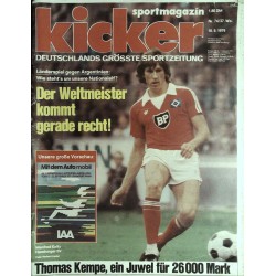 Kicker Nr.74/37. Wo. / 10 September 1979 - Der Weltmeister...