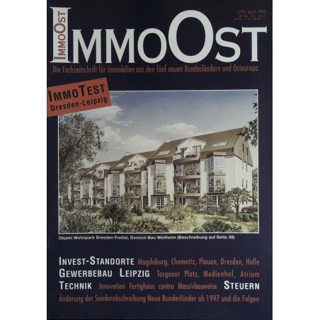 Immo Ost Nr.4/95 April 1995 - Objekt Wohnpark Dresden Freital