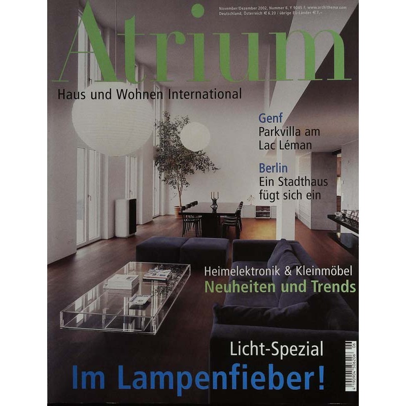 Atrium Nr.6 / November/Dezember 2002 - Im Lampenfieber