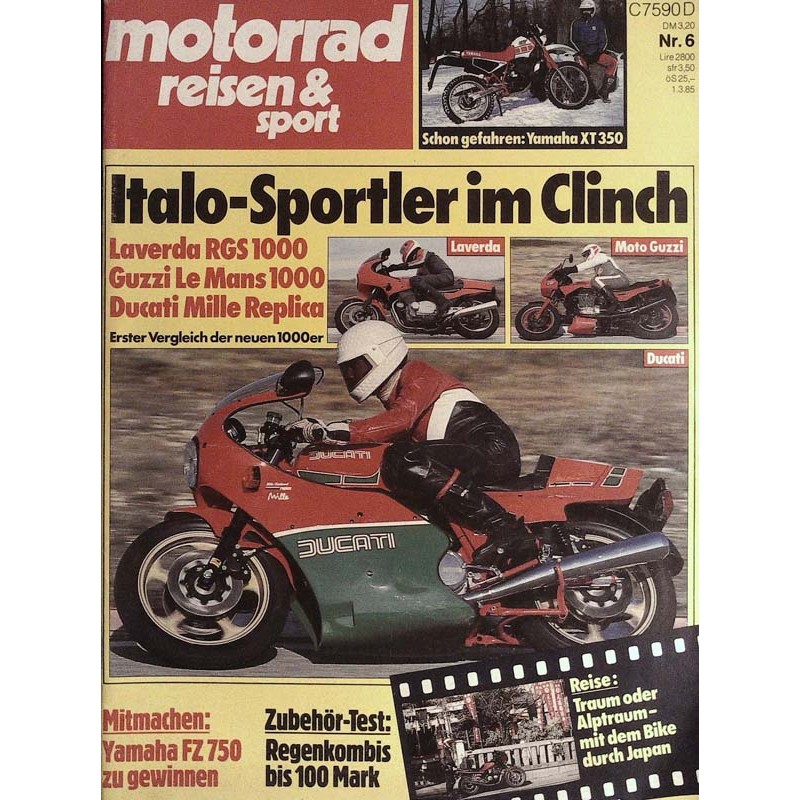 Motorrad reisen und sport 6/1984 - Ducati Mille Replica