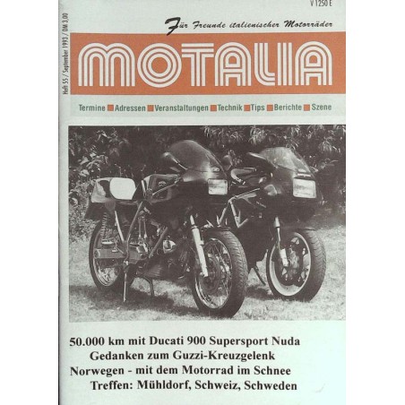 Motalia Heft 55 / September 1993 - Ducati 900 Supersport Nuda