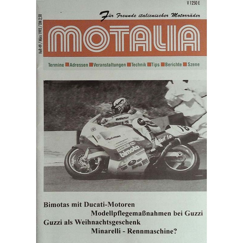 Motalia Heft 49 / März 1993 - Bimotas mit Ducati Motoren